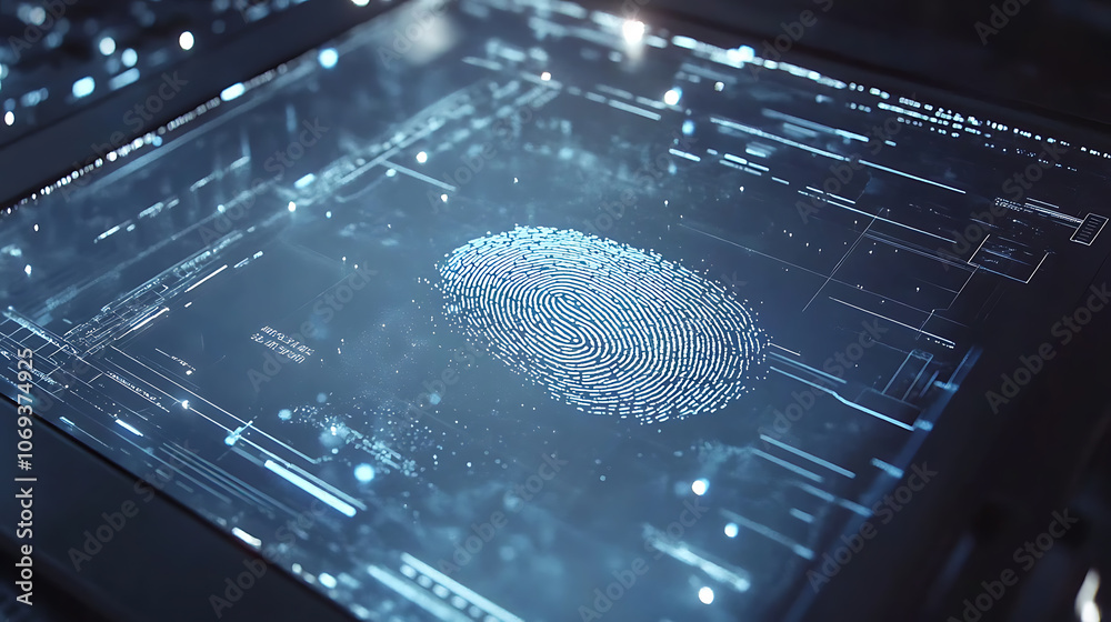 Poster A computer identifies and measures the fingerprint on the digital surface