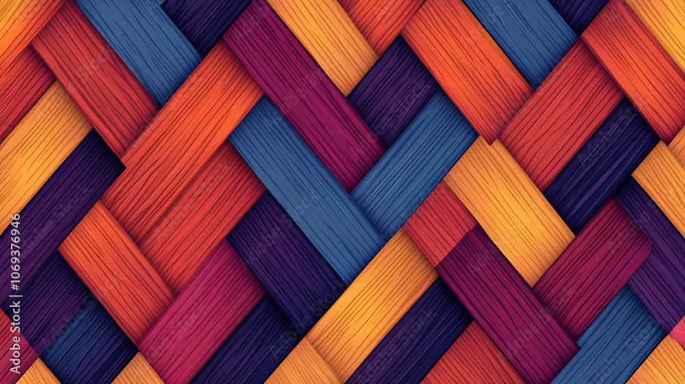 Aufkleber line background stripe chevron square zigzag pattern seamless abstract vector design