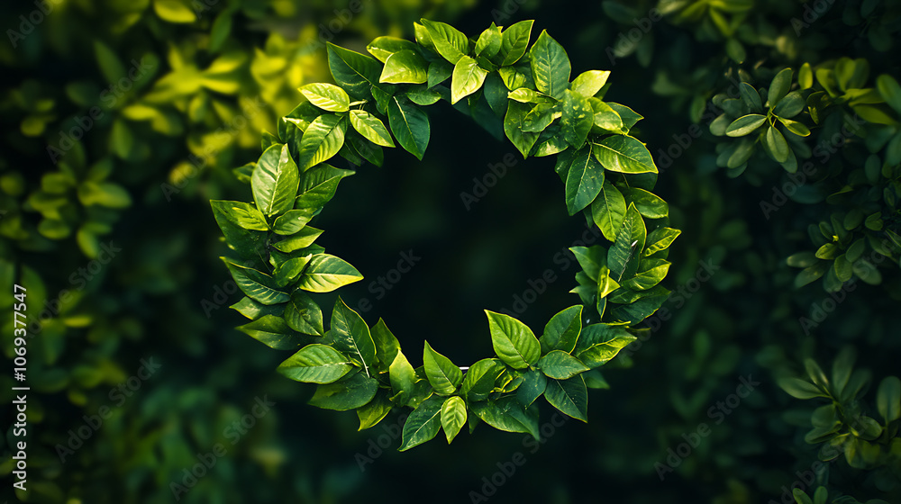 Leinwandbilder the circular economy icon on nature background in the concept circular economy for future growth of 
