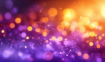 Abstract Purple and Orange Lights Background