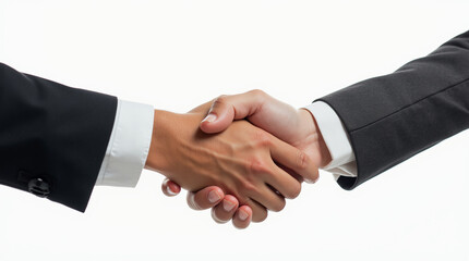 Two people giving a business handshake