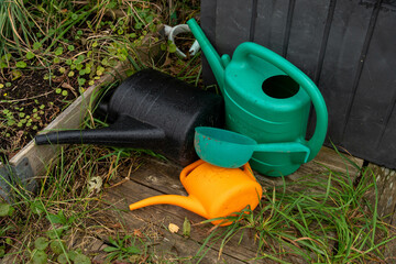 gardening tools on the grass