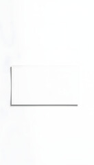 Blank white business card with copy space for your design isolated with white highlights, png