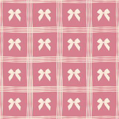 ribbons, bow, coquette, girly seamless pattern background, print, pattern, greeting card, banners, web, wrapping paper, fashion, fabric, textile, wallpaper, cover