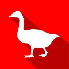 Swan, Goose, or Duck Silhouette Vector Graphic – Simplistic and Elegant Design, Perfect for Backgrounds, Icons, or Wallpaper, EPS Format