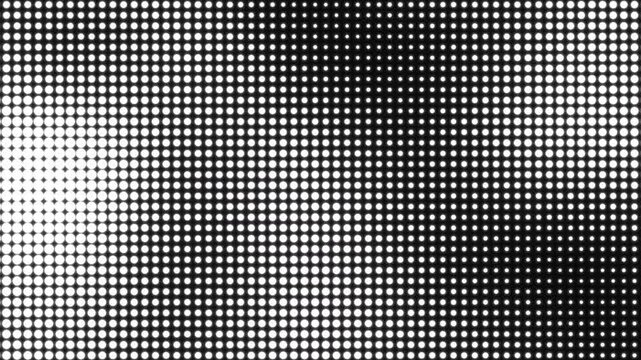 Black and white gradient halftone dots suitable for abstract backgrounds, modern designs, posters, and print materials with a stylish look.