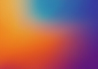 Orange blue purple abstract banner, vibrant color flow gradient grainy background