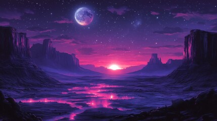 Otherworldly Desert Sunset