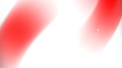 Minimalistic design with red curved lines and white dots on a white background. Suitable for abstract backgrounds or modern art concepts.