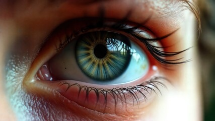  Extreme Macro Shot of Vibrant Human Eye