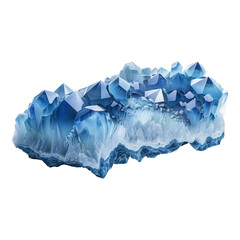 Obraz premium Stunning Chalcedony with Translucent Blue White Background