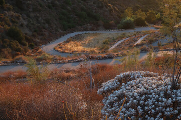 Sunset in the mountains