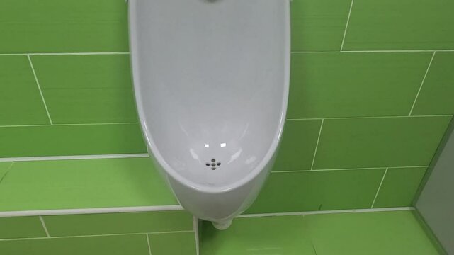 urinal and toilet close-up in a catering restaurant
