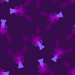 Summer ocean animals seamless lobster pattern for wrapping paper and fabrics