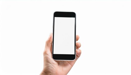 modern smart phone blank screen floating isolate on White background PNG