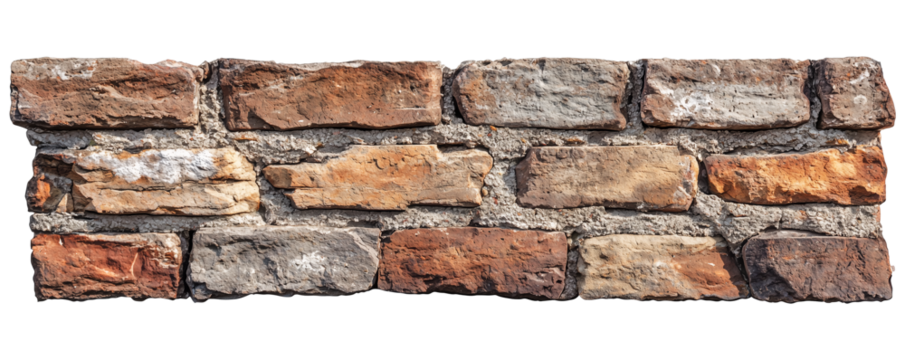 isolated old brick wall