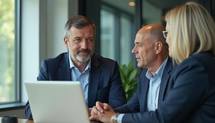 Obraz premium Business Professionals in Discussion