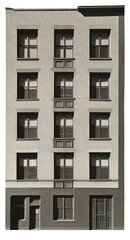 Fototapeta premium PNG Vintage building architecture urban city.