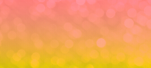 Panorama widescreen background template with bokeh effect for holiday, christmas, party, celebration, social media, events, art work, poster, banner, promotions, and online web advertisements