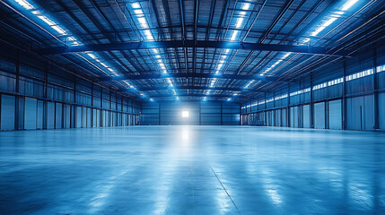 Evoking an Ambiance of Empty Warehouse with Dramatic Lighting