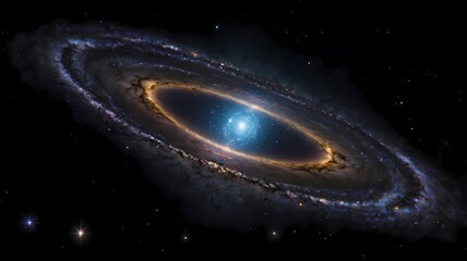 stunning galaxy illustration in outer space
