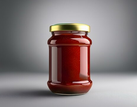 jam jar packaging mockup