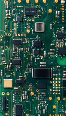 Advanced Computer Hardware Background with Circuit Board Details  -