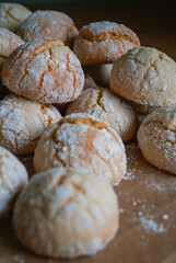 Freshly Baked Crinkle Cookies Close-up