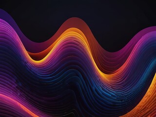 Abstract waves in vibrant colors creating a dynamic visual effect.