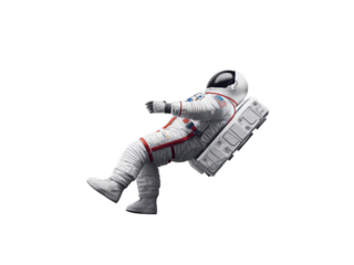 Astronaut Floating in Space: Futuristic Exploration Concept