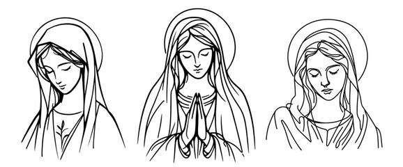 Our Lady Virgin Mary Madonna in devotion