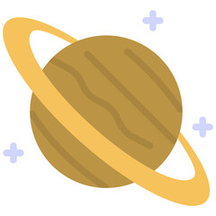 saturnus flat icon