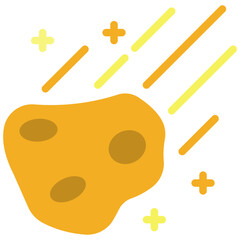 asteroid flat icon