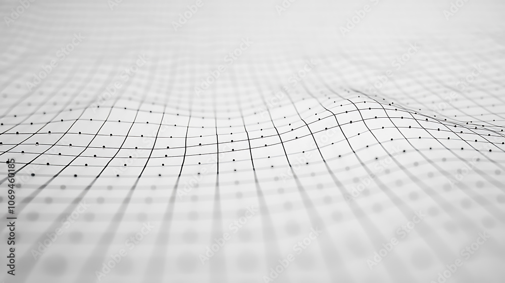 Aufkleber grey light grid with lines and dots in it