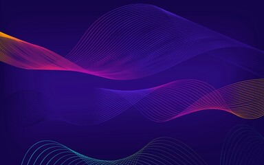 abstract blue wave background