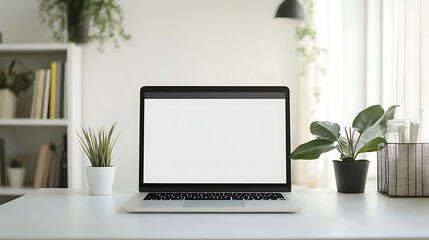 laptop with transparent screen on a white background