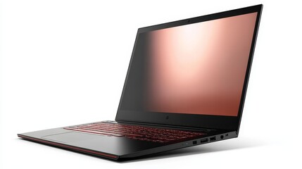 illustration for a sleek laptop isolated on transparent background