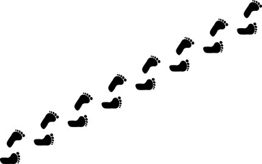 Human Foot Print Trail