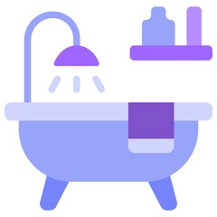 bathroom flat icon