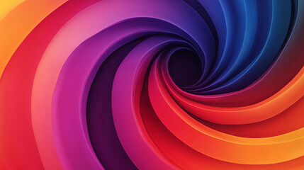Obraz premium Abstract spiral pattern with gradient color transitions.