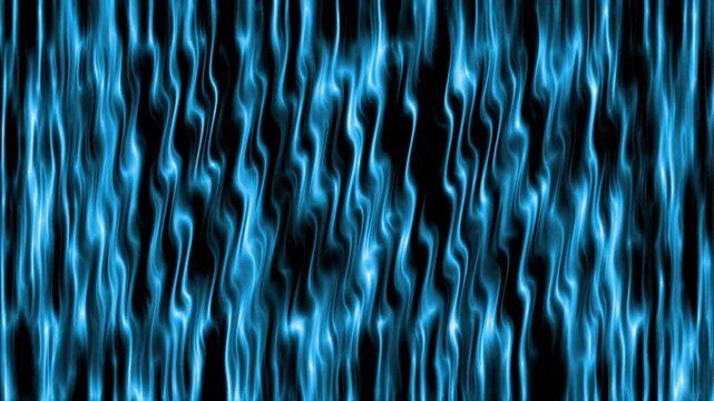 Abstract blue wavy lines flow on black background, perfect for backgrounds, graphic designs, web banners, and presentations that need a dynamic touch.