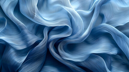 Obraz premium Abstract Blue Fabric Texture Background Illustration