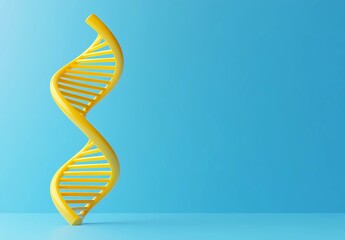 Elegant, flowing DNA helix illustration with a clean, abstract feel, perfect for genetic research or medical backgrounds in stock photography