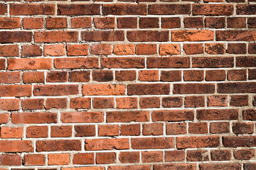 Wall from brick background. Textured background of brick wall. Walls pattern for background. Brick wall texture for backdrop. Decorative ceramic clinker brick.