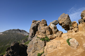 Climbing mountain ridge, Nasu, Tochigi, Japan