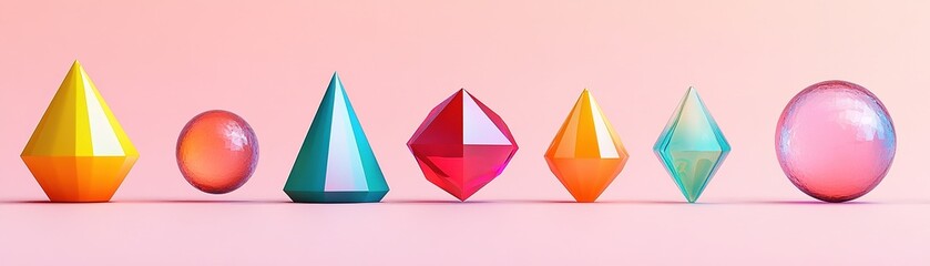 Explore the vibrant world of colorful geometric shapes for your design projects