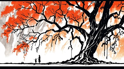 Family under the Tree