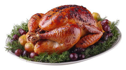 Roasted Turkey with Potatoes and Grapes: A Festive Holiday Meal