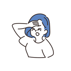 体調不良　女性