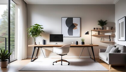 Minimalist Home Office Interior Design
